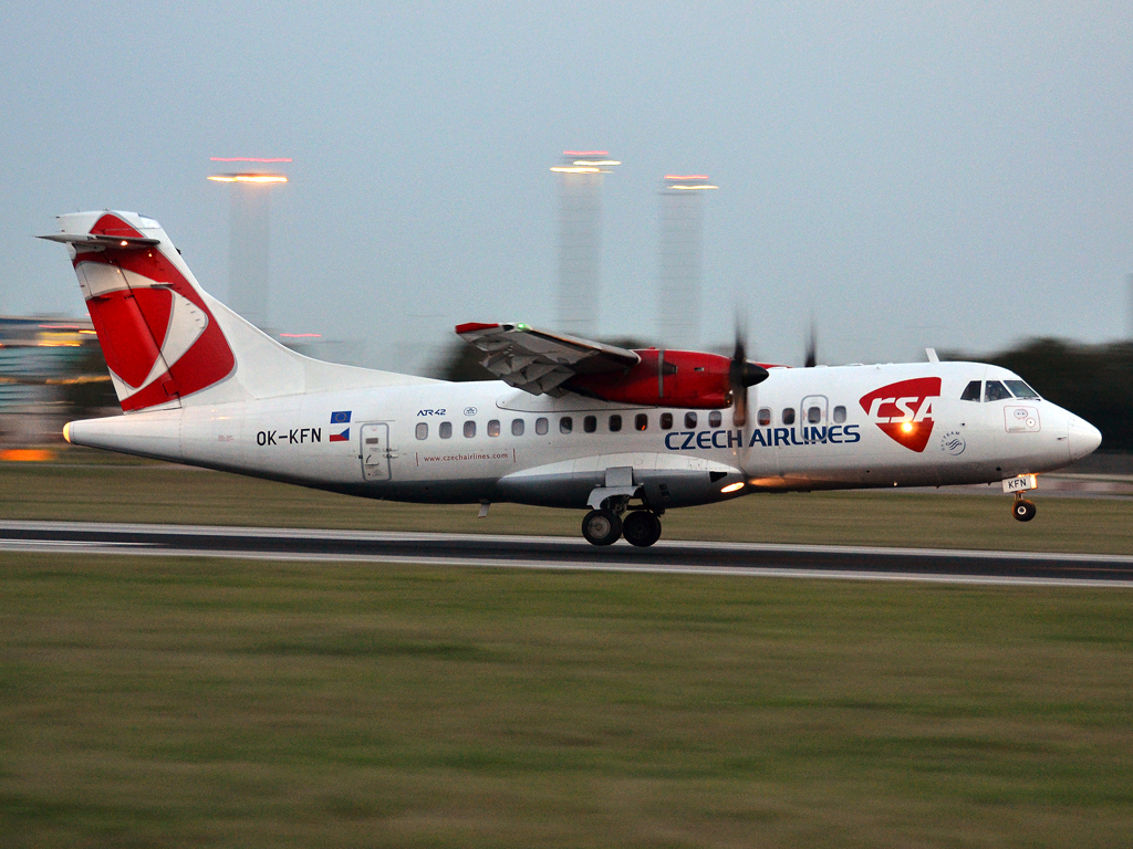 ATR-42-500 CSA Czech Airlines OK-KFN Prague_Ruzyne (PRG/LKPR) September_21_2012