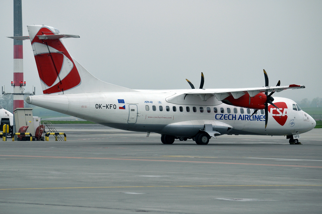 ATR-42-500 CSA Czech Airlines OK-KFO Prague_Ruzyne (PRG/LKPR) April_28_2013