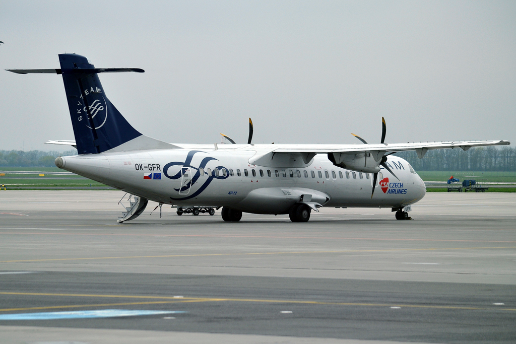 ATR-72-500 CSA Czech Airlines OK-GFR Prague_Ruzyne (PRG/LKPR) April_28_2013