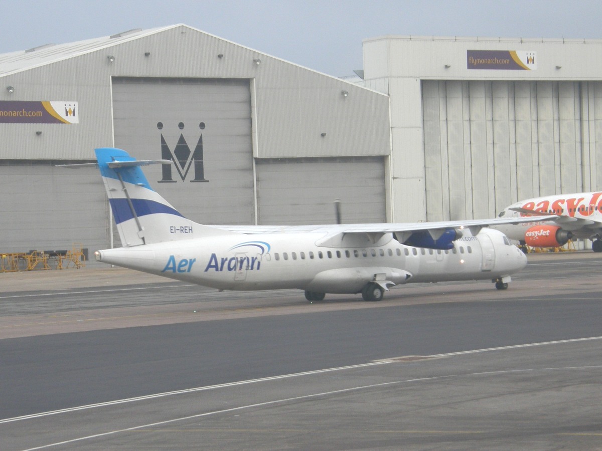 ATR-72-201 Aer Arann EI-REH London_Luton (LTN/EGGW) February_27_2009