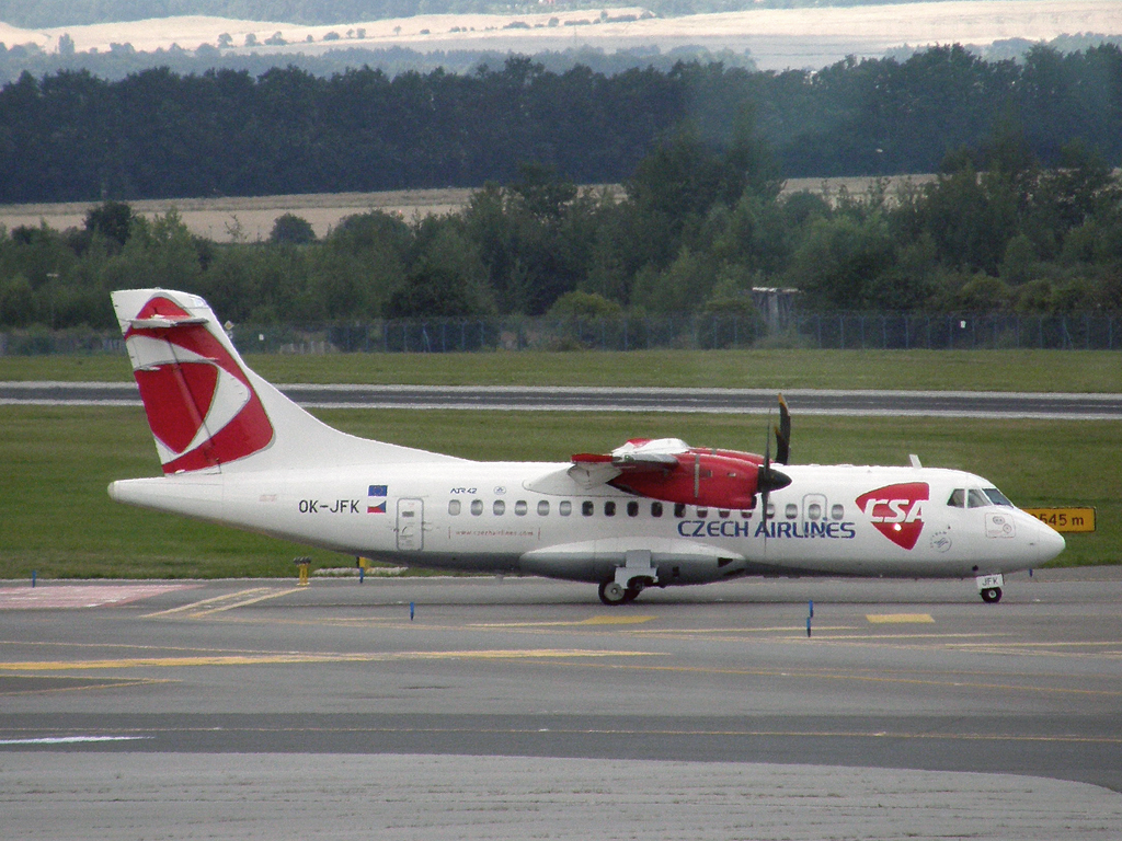 ATR-42-500 CSA Czech Airlines OK-JFK Prague_Ruzyne (PRG/LKPR) July_28_2010