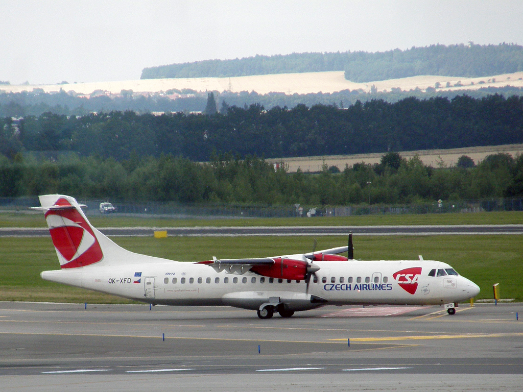 ATR-72-202 CSA Czech Airlines OK-XFD Prague_Ruzyne (PRG/LKPR) July_28_2010