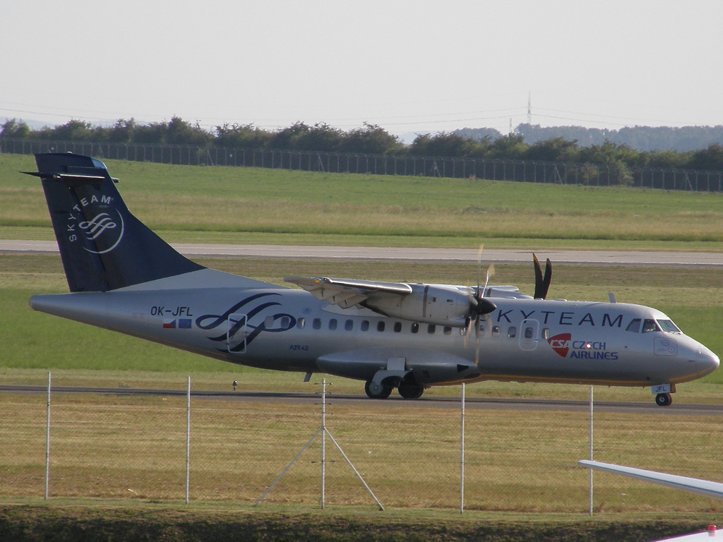 ATR-42-500 CSA Czech Airlines OK-JFL Prague_Ruzyne (PRG/LKPR) August_20_2009