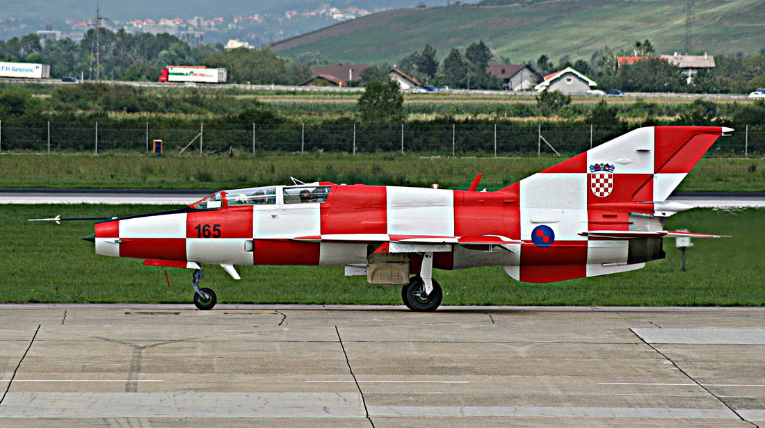 MiG-21UMD Croatia Air Force 165 Zagreb_Pleso (LDZA) July_30_2014