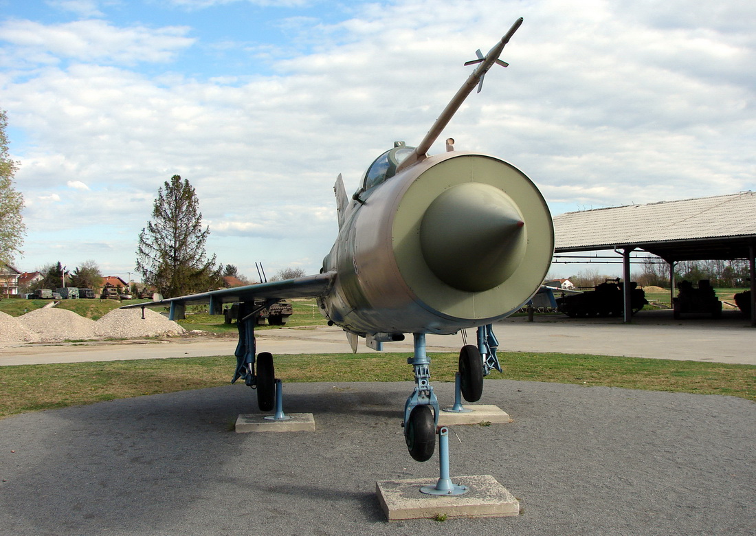 Mikoyan-Gurevich MiG-21bis Croatia Air Force 107 Off Airport Vukovar April_12_2012.