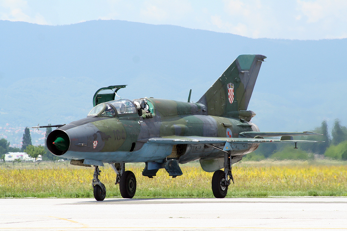 MiG-21UMD Croatia Air Force HRZ 164 Zagreb_Pleso (ZAG/LDZA) June_15_2011