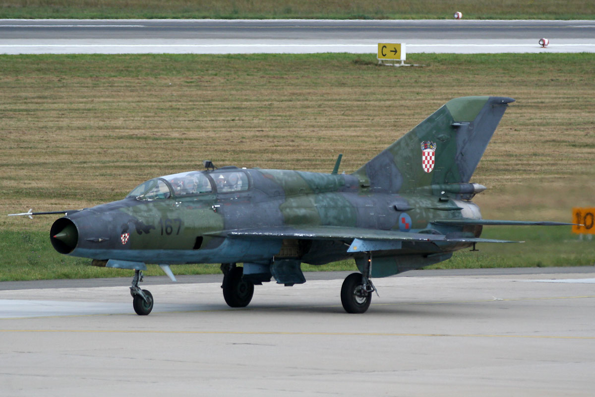 MiG-21UMD Croatia Air Force HRZ 167 Zagreb_Pleso (ZAG/LDZA) September_8_2011