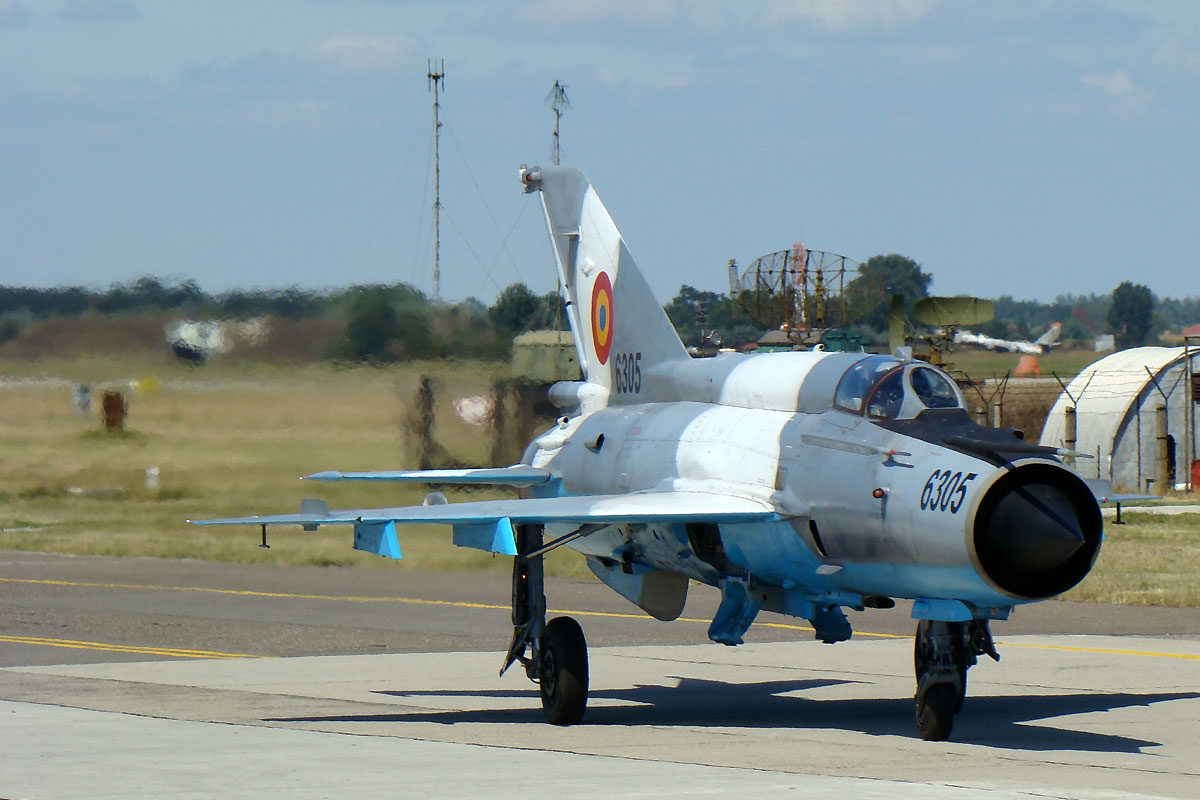 MiG-21MF-75 Lancer C 6305 Romanian air force Kecskemet August_17_2008
