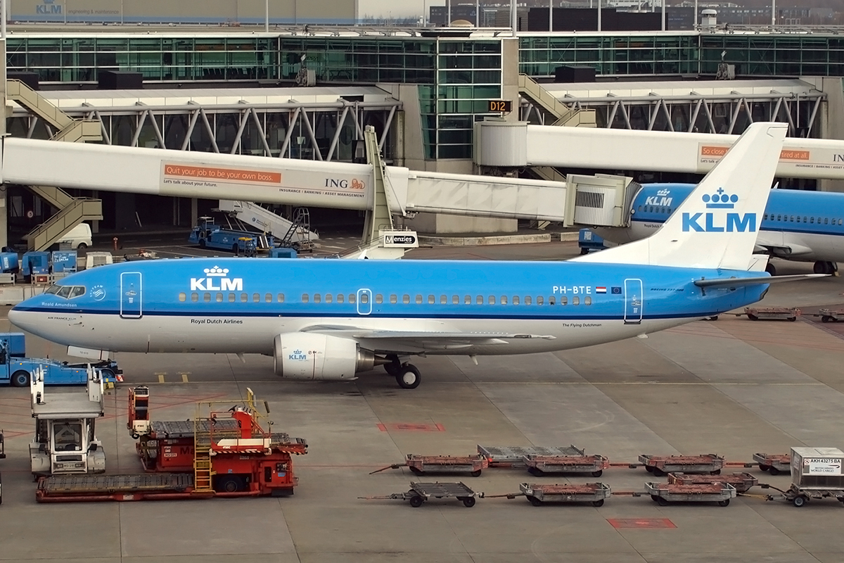 B737-306 KLM - Royal Dutch Airlines PH-BTE Amsterdam_Schiphol March_17_2008