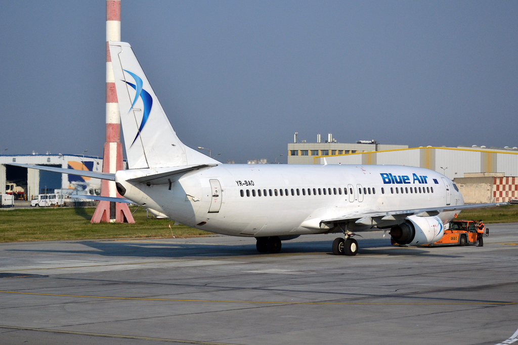 B737-42C Blue Air YR-BAO Bucharest_Otopeni (OTP/LROP) November_06_2015