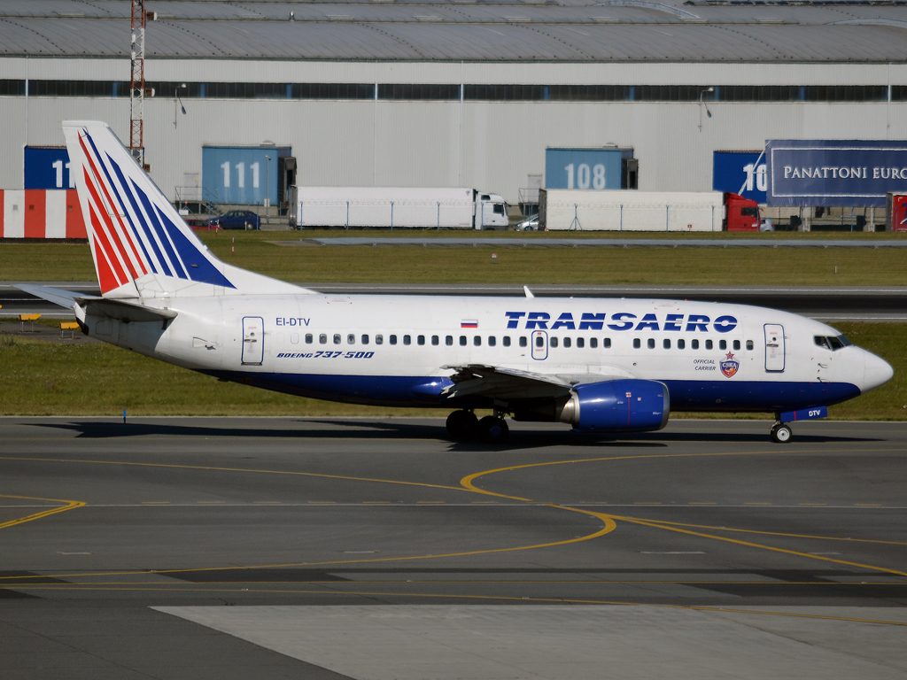 B737-5YO Transaero EI-DTV Prague_Ruzyne (PRG/LKPR) October_2_2011