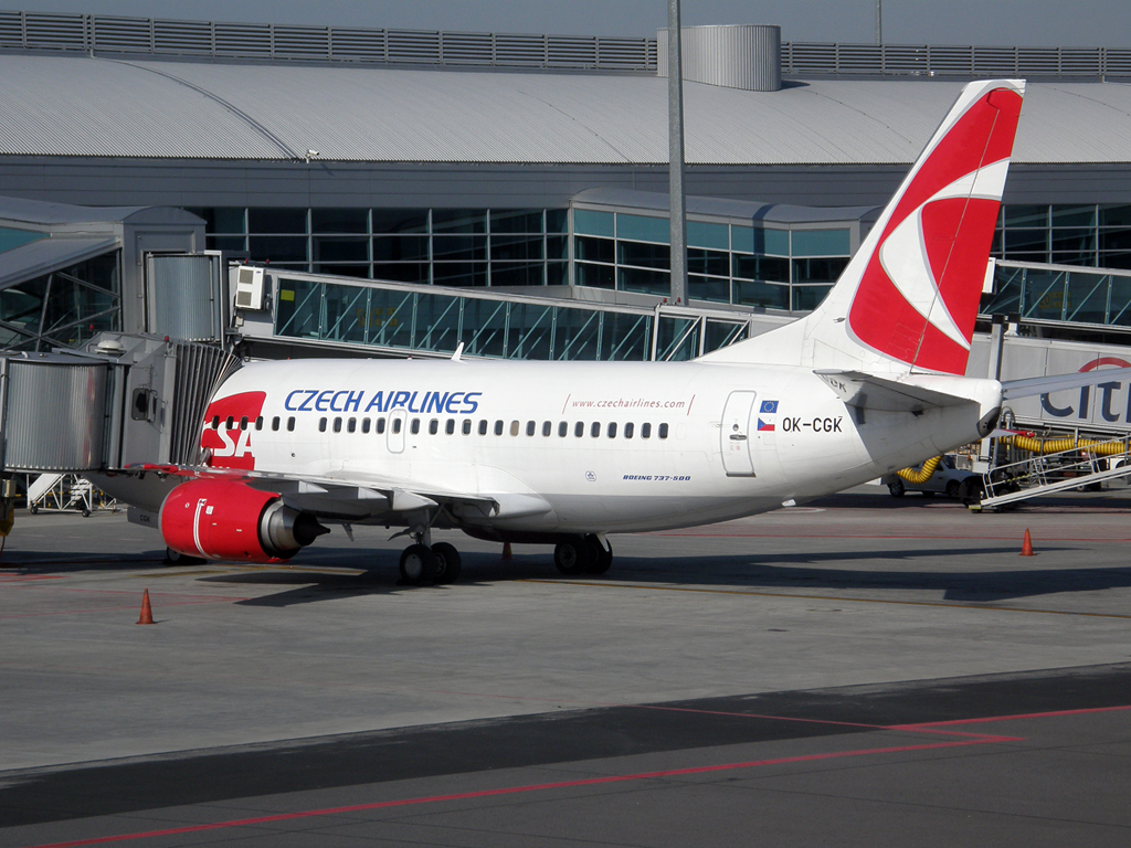 B737-55S ČSA - Czech Airlines OK-CGK Prague_Ruzyne August_01_2009