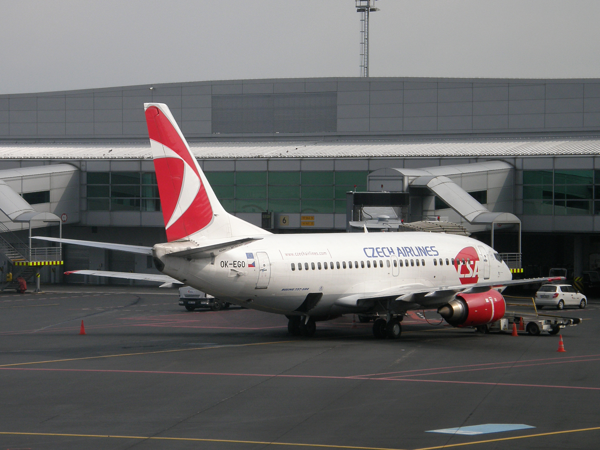 B737-55S ČSA - Czech Airlines OK-EGO Prague_Ruzyne August_18_2009