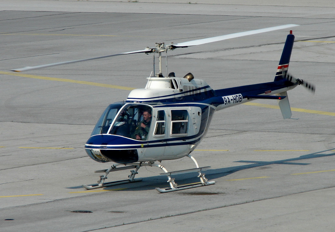 Bell 206B-3 Jet Ranger III Croatia Police 9A-HDB Osijek_Klisa (OSI/LDOS) June_01_2011