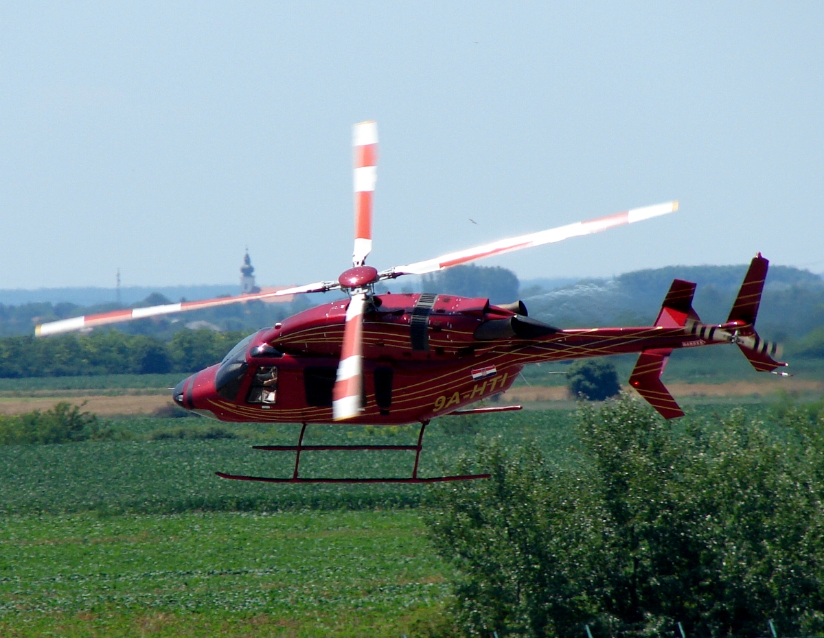 Bell 427 Agrokor 9A-HTI Osijek_Klisa (OSI/LDOS) June_15_2009