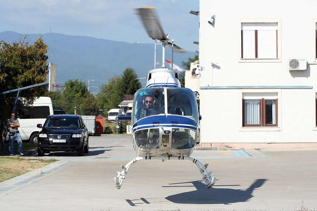 Bell 206B-3 JetRanger III Croatian Police 9A-HBZ Zagreb_Lucko (LDZL) September_03_2011