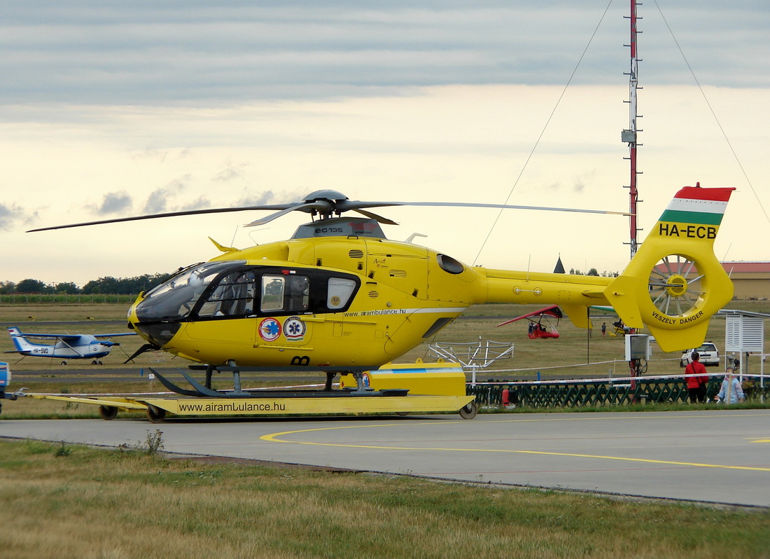 Eurocopter EC 135T2 Air Ambulance Hungary HA-ECB Pecs-Pogany (PEV/LHPP) July_23_2011.