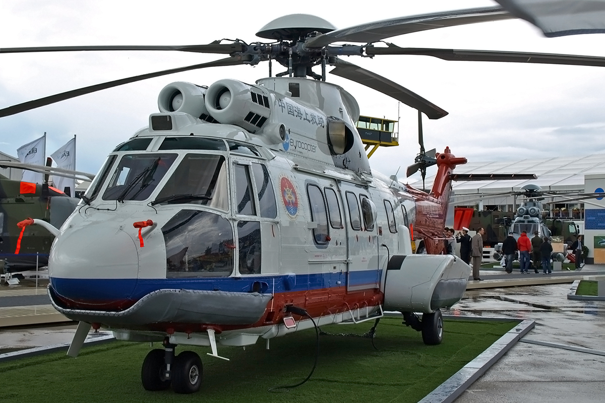 Eurocopter EC-225 Super Puma MKII+ China Rescue & Salvage H196 Paris_Le_Bourget June_22_2007