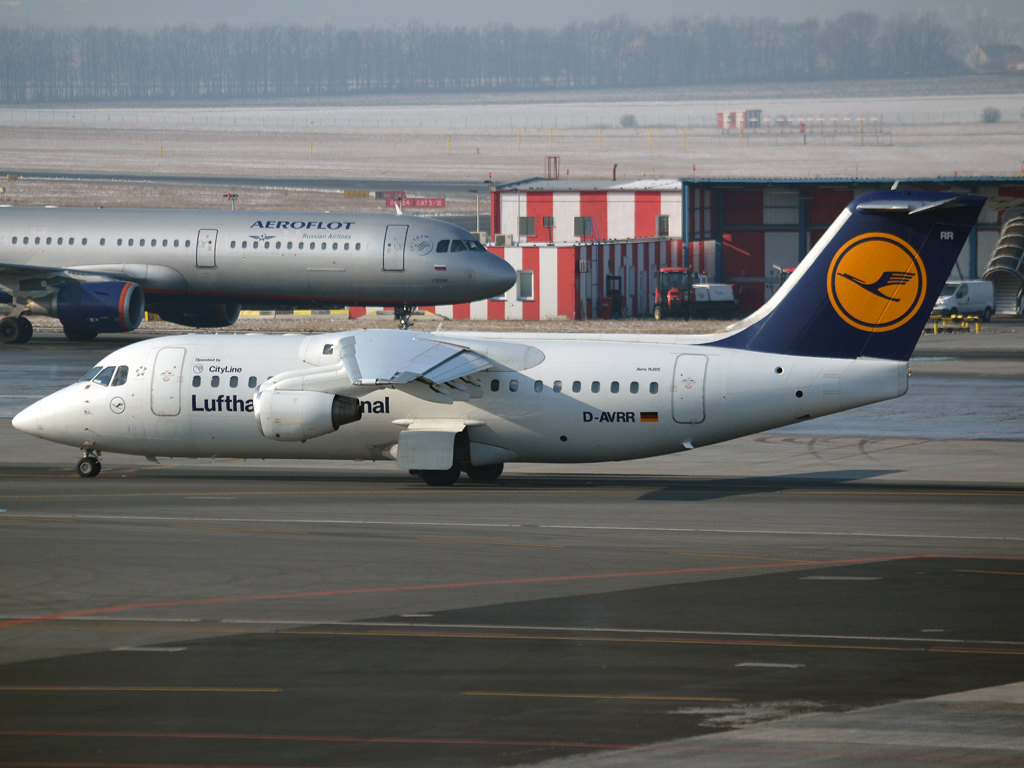 Avro 146-RJ85 Lufthansa Regional (CityLine) D-AVRR Prague_Ruzyne (PRG/LKPR) February_03_2012