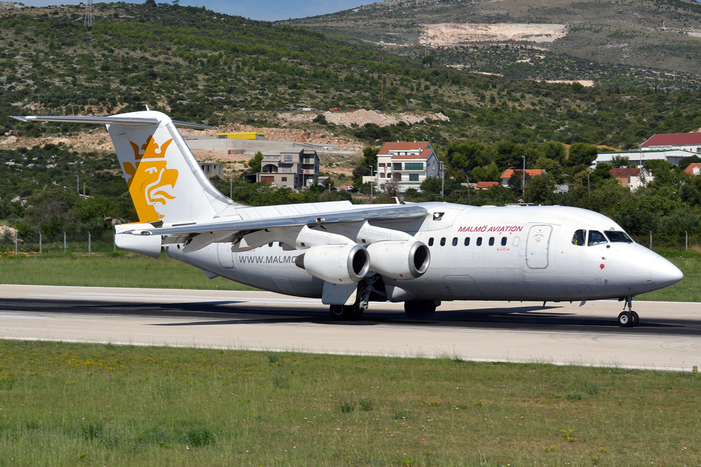 Avro 146-RJ85 Malmo Aviation SE-DJN Split_Resnik (SPU/LDSP) August_6_2011
