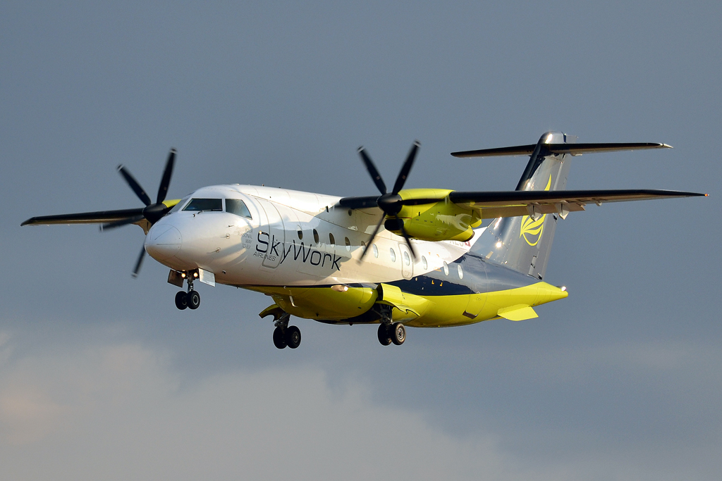 Dornier 328-110 SkyWork Airlines HB-AES Split_Resnik (SPU/LDSP) August_10_2013