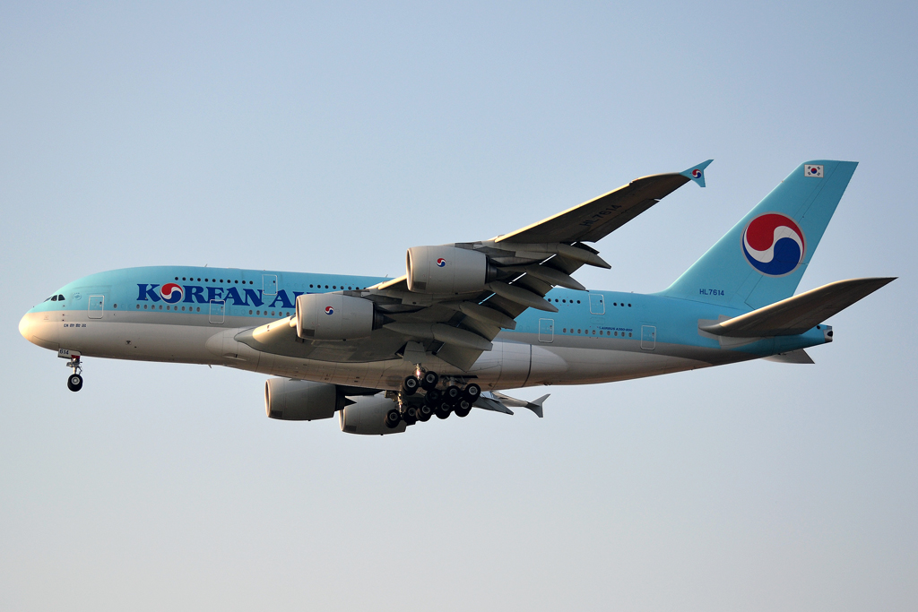 A380-861 Korean Air HL7614 Prague_Ruzyne (PRG/LKPR) March_14_2014