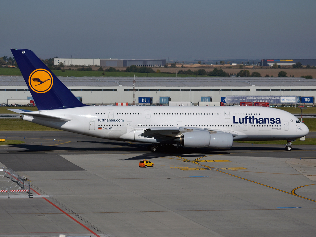 A380-841 Lufthansa D-AIMF Prague_Ruzyne (PRG/LKPR) October_2_2011