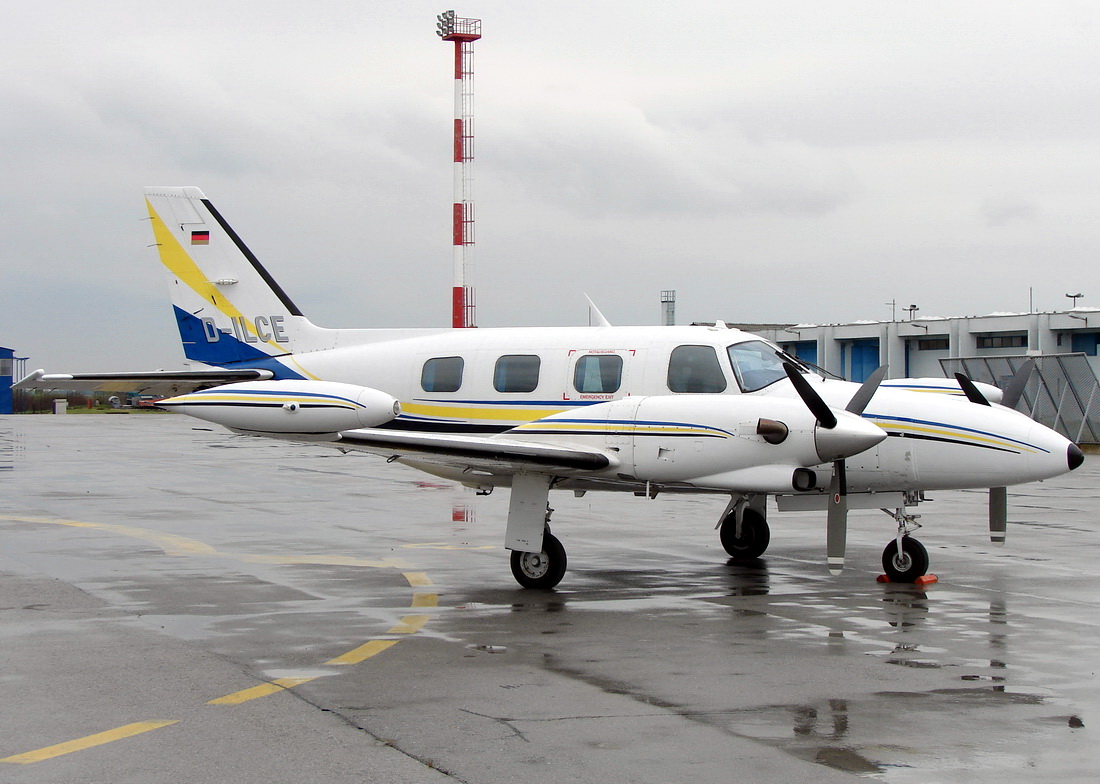 Piper PA-31T1-500 Cheyenne DSF Flugdienst D-ILCE Osijek_Klisa (LDOS) May_14_2012.