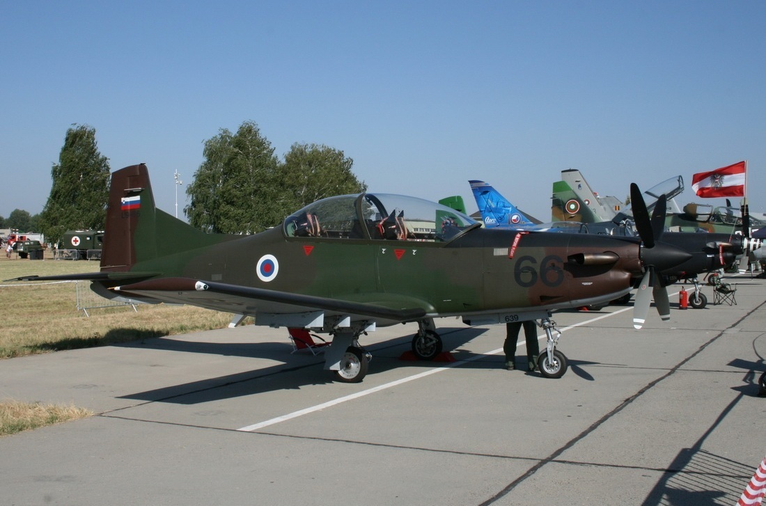 Pilatus PC-9M L9-66 Slovenia Air Force Kecskemet (LKHE) August_04_2013