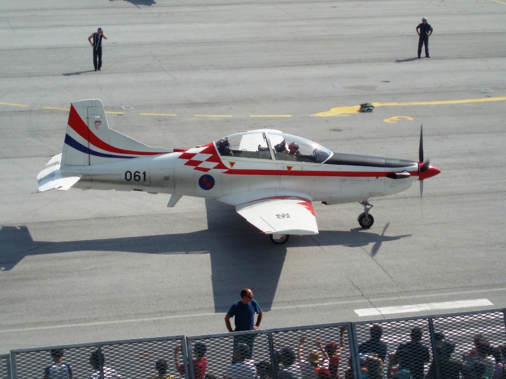 Pilatus PC-9M Croatia Air Force HRZ 061 Osijek_Klisa June_25_2006