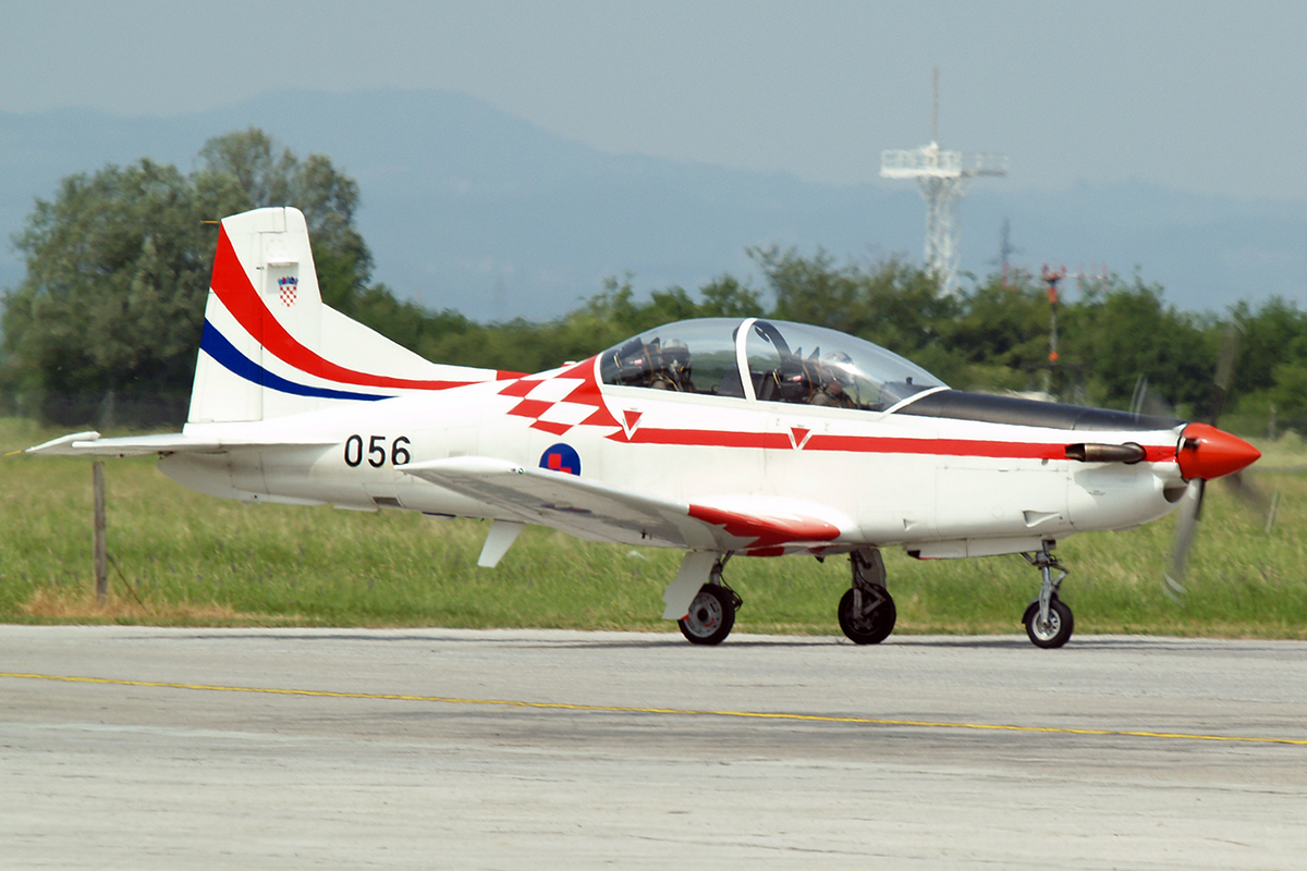 Pilatus PC-9M Croatia Air Force HRZ 056 Zagreb_Pleso May_12_2007 A