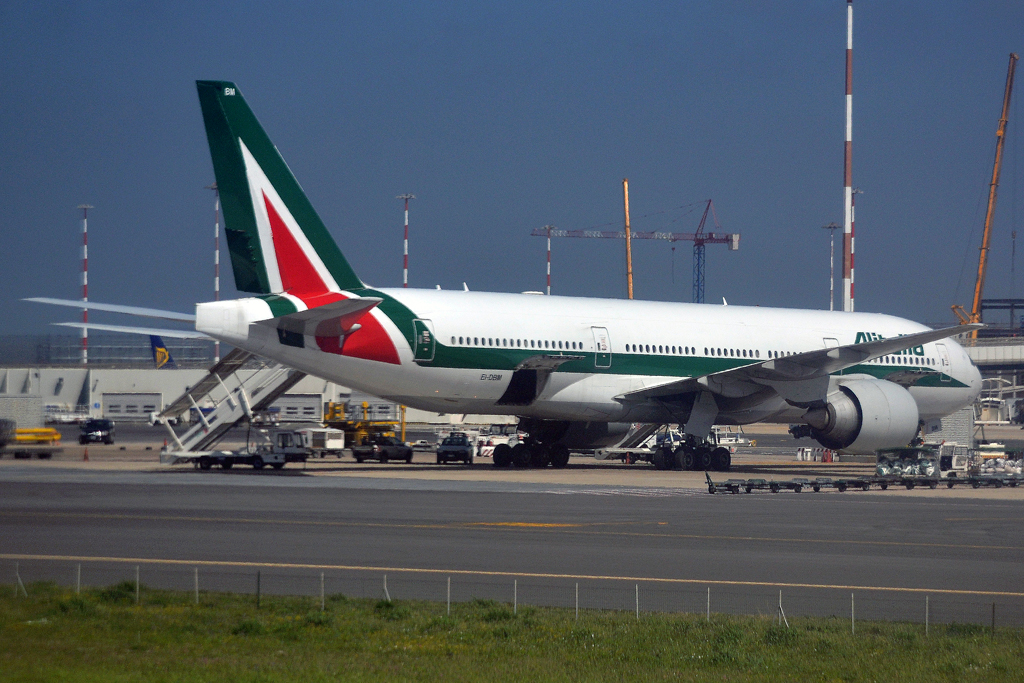 B777-243/ER Alitalia EI-DBM Rome_Fiumicino (FCO/LIRF) March_31_2015