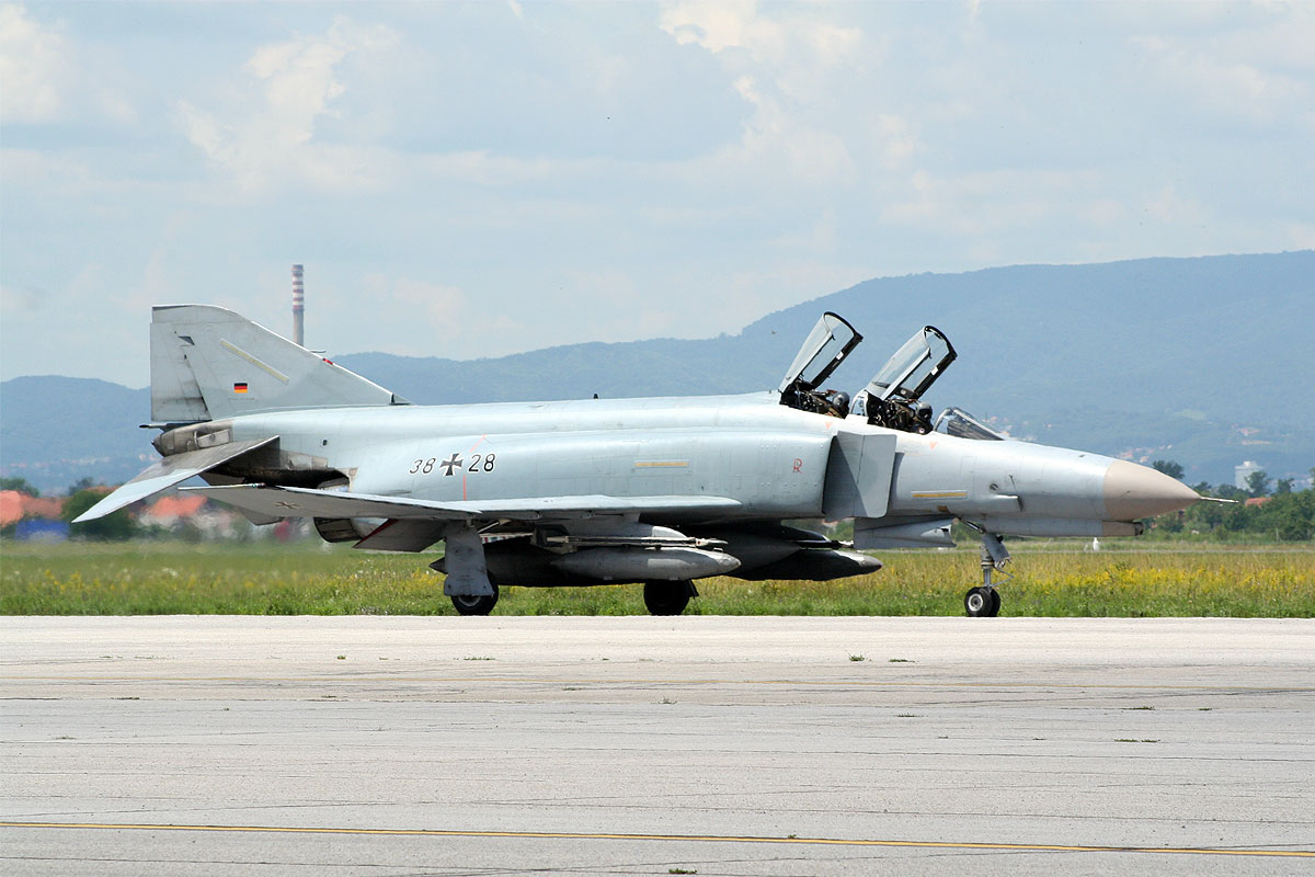 McDonnell Douglas F-4F Germany Air Force 38+28 Zagreb_Pleso (ZAG/LDZA) June_15_2011