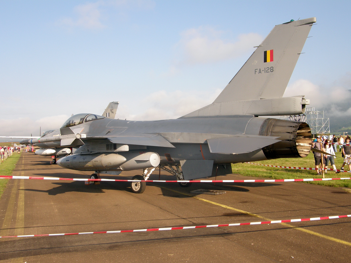 SABCA F-16AM Fighting Falcon Belgium Air Force FA-128 Zeltweg (LOXZ) June_27_2009