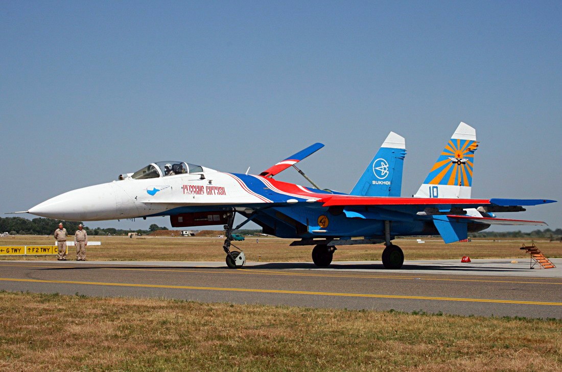 Sukhoi Su-27 Flanker B 10 BLUE Russia Air Force Kecskemet (LKHE) August_04_2013