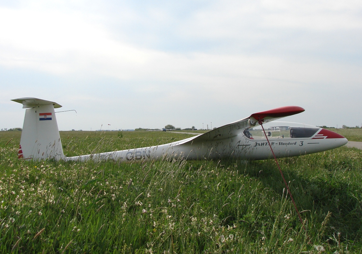 PZL-Bielsko SZD-48 Jantar Standard 3 AK Krila Kvarnera 9A-GBN Osijek-Čepin (LDOC) April_26_2009