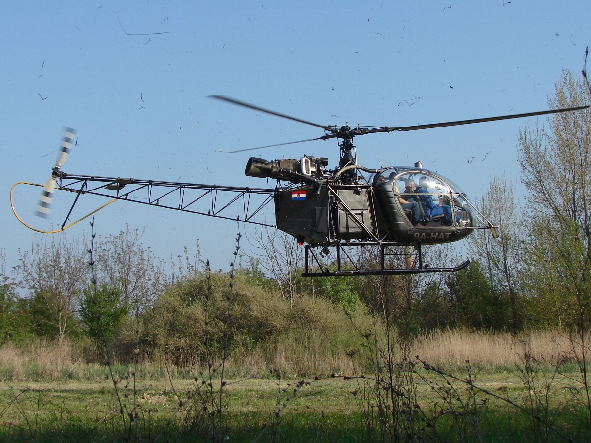 Sud SA-313B Alouette II Untitled 9A-HAT Osijek  April_15_2009