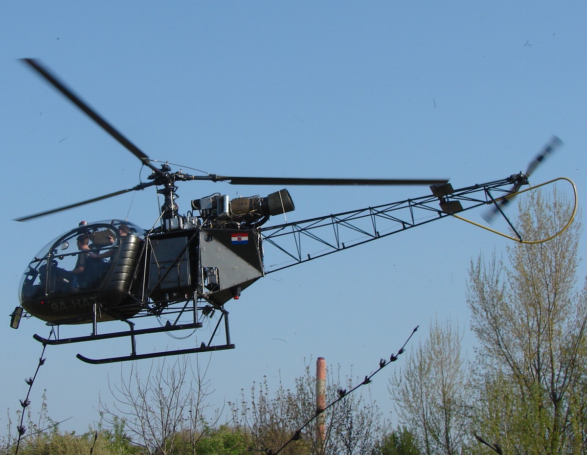 Sud SA-313B Alouette II Untitled 9A-HAT Osijek  April_15_2009