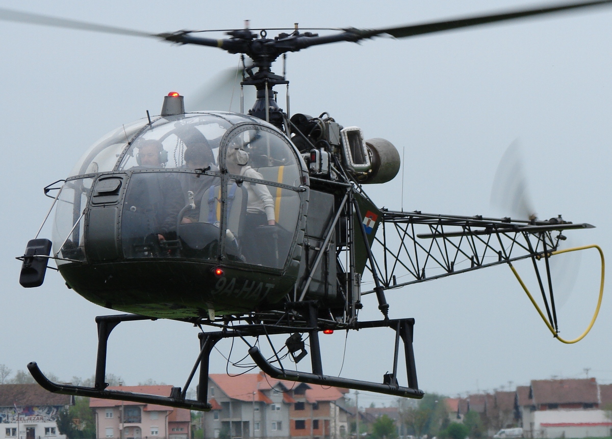 Sud SA-313B Alouette II 9A-HAT Eudora Let Osijek-Čepin (OSI/LDOC) April_19_2009