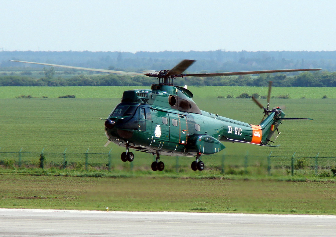 IAR 330L-Puma Guinea Government 3X-GVC Osijek_Klisa (LDOS) May_16_2012.