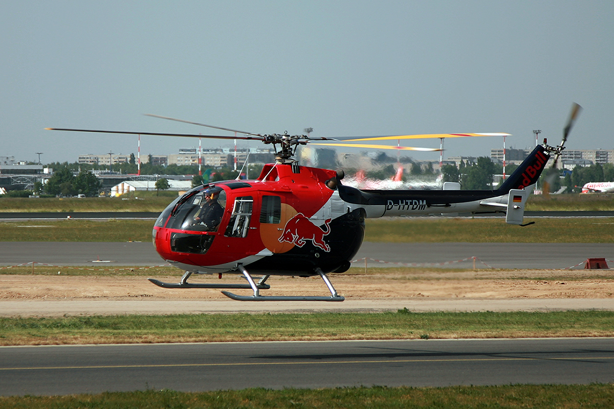 MBB BO-105CB-4 Red Bull D-HTDM Berlin_Schonefeld May_30_2008