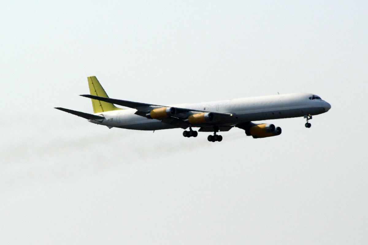 McDonnell Douglas DC-8-63(F) Untitled (Johnsons Air) Zagreb_Pleso (ZAG/LDZA) March_5_2012