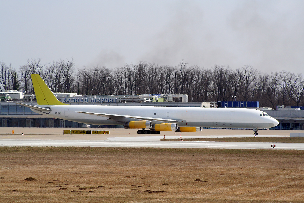 McDonnell Douglas DC-8-63(F) Untitled (Johnsons Air) 9G-TOP Zagreb_Pleso (ZAG/LDZA) March_10_2012