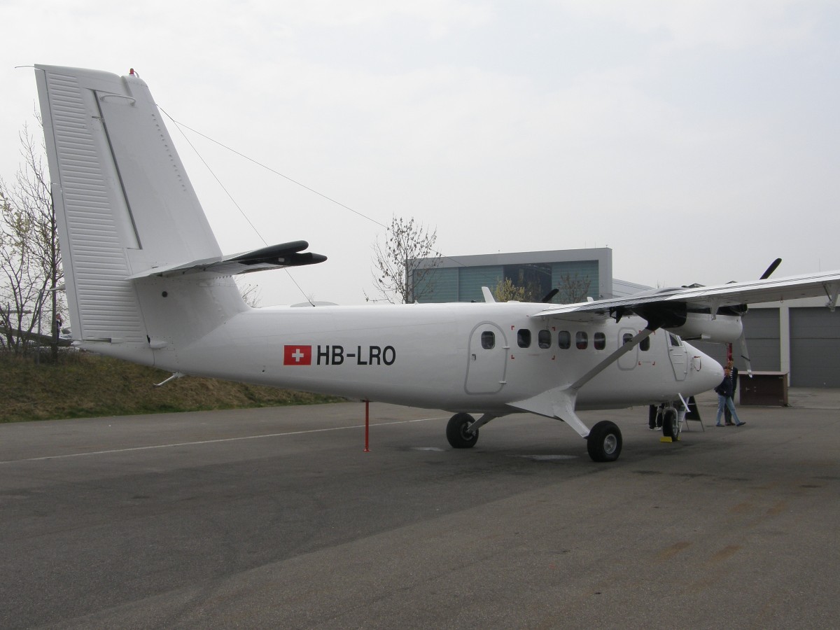 DHC-6-300 Twin Otter Zimex Aviation HB-LRO Friedrichshafen Airport April_04_2009