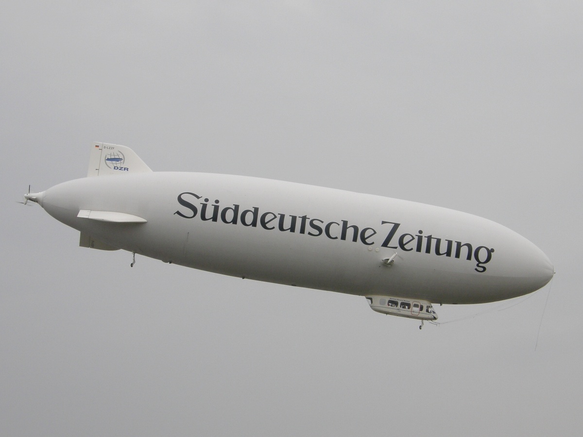 Zeppelin LZ N07-100 Airship Deutsche Zeppelin Reederei (DZR) D-LZZF Friedrichshafen_Airport April_04_2009