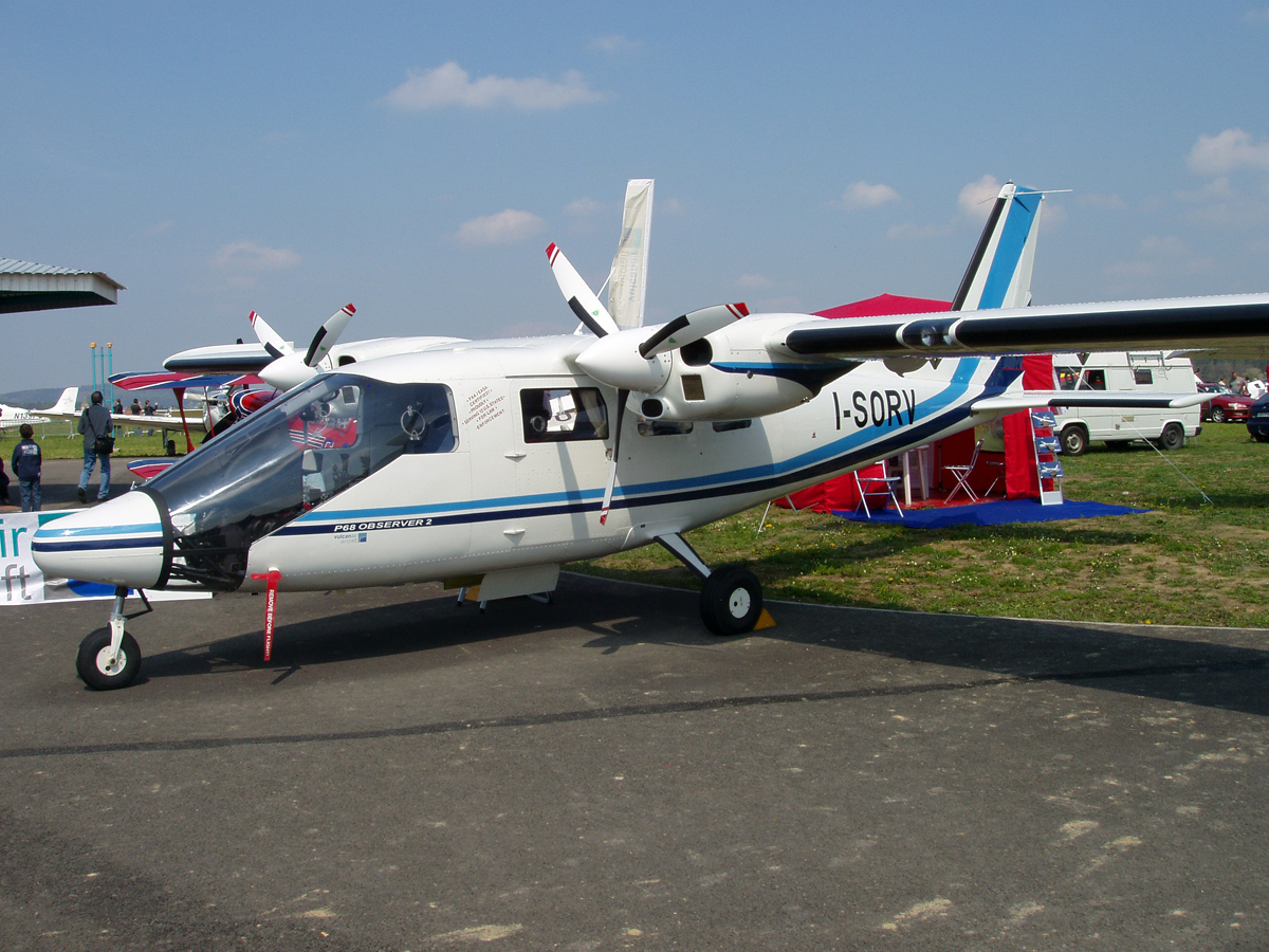 Partenavia P-68 Vulcan Air I-SORV Pribram_Dlouha_Lhota April_27_2008