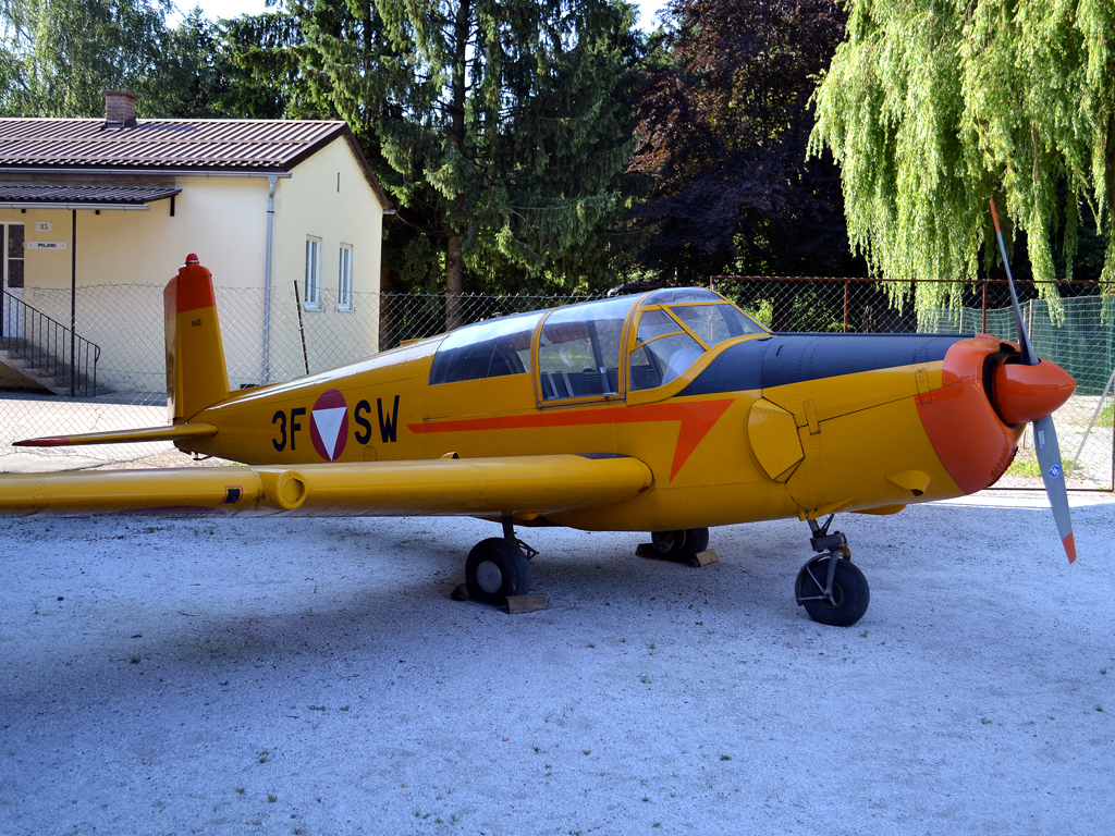 Saab 91D Safir Austria Air Force 3F-SW Zeltweg (LOXZ) July_01_2011