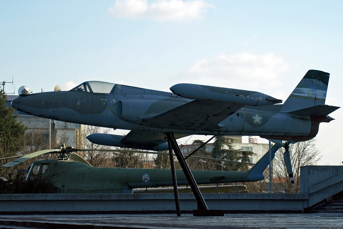 Soko J-21 Jastreb Yugoslavia Air Force 24115 Beograd_Surcin February_17_2008