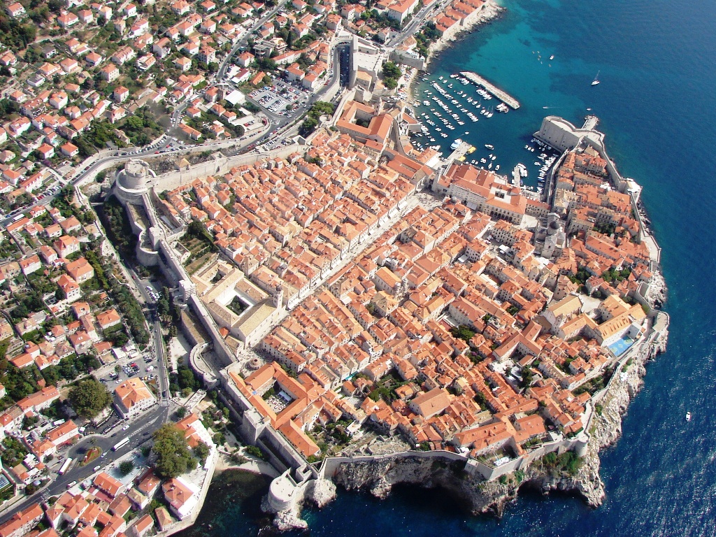 Dubrovnik airview from Reims FR172J Reims Rocket, 9A-DDK