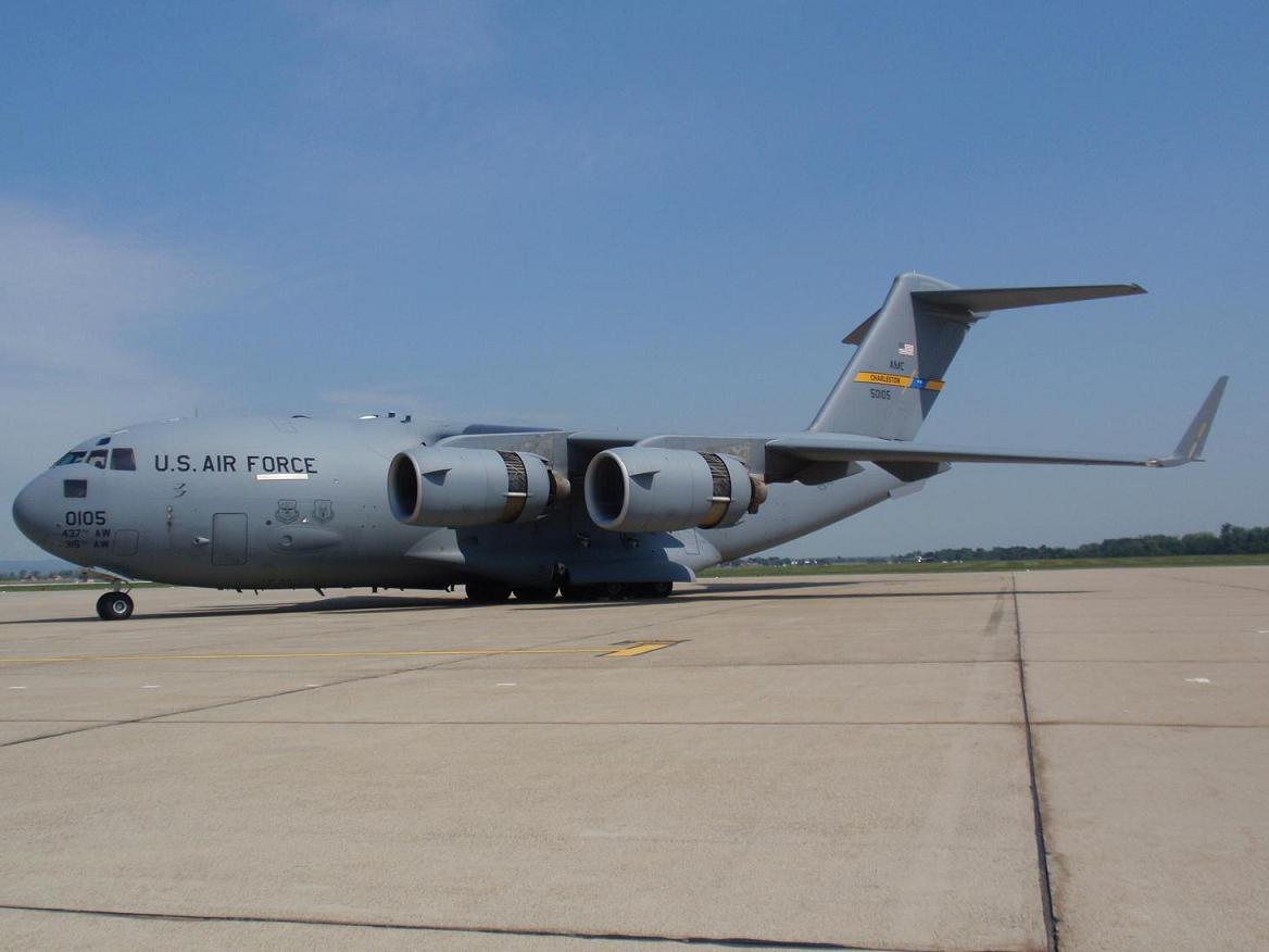 McDonnell Douglas C-17A Globemaster III USAF 95-0105 Zagreb_Pleso August_23_2008